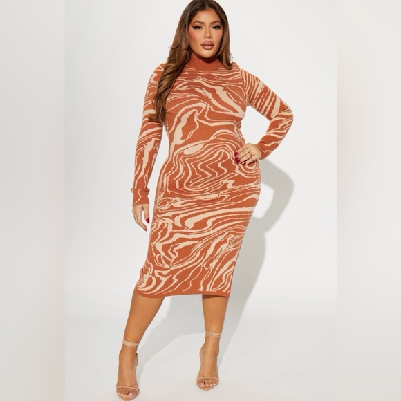 Sexy Sweater Dress - Anna in Midi plus size 1x - Picture 1 of 4